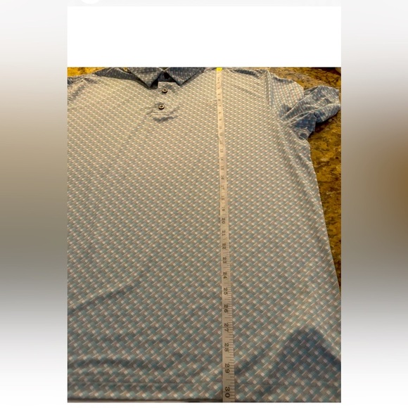 CHASE 54 XL POLO GOLF SS LEISURE WEAR AQUA & GREY - Picture 13 of 14